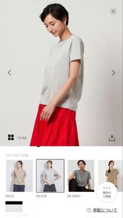 UNITED ARROWS ラメ Tシャツ　シルバー