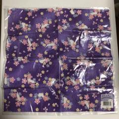 お値下げ！花ちりめん 紫 33x33cm うす紫