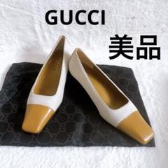 GUCCIグッチ　 エナメルパンプス　GG ロゴ バイカラー GUCCIグッチ エナメルパンプス GG ロゴ バイカラー - メルカリ