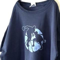 ギルダン BRING IT! バスケットボール Tシャツ L ネイビー紺色古着