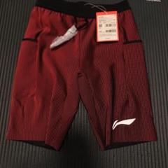 リーニン　ランニングショートタイツ 赤黒ストライプ m52881730158_1.jpg?1748922466
