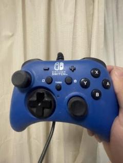 Nintendo Switch 有線コントローラー 青