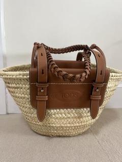 年末最終値下げ!!! TOD'S かごバッグ 新作【TOD'S】鍵編みバスケット カゴバック 2way ショルダー付
