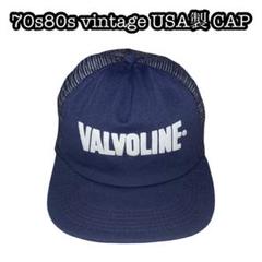 70s80s vintage OLD CAP 海外企業 USA製ranger 紺