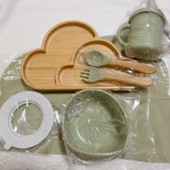 ベビー食器セット雲 竹食器 離乳食 吸盤つきMamimami Home