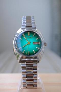 Citizen 自動巻き時計 ターコイズ 稼働品