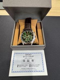 未使用　タグ付き SEIKO セイコーSBTR017 緑文字盤 メンズ腕時計のサムネイル