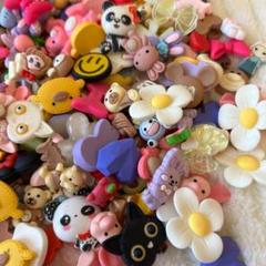 デコパーツ プラパーツ かわいい 材料 フラワーモチーフ 動物 新品