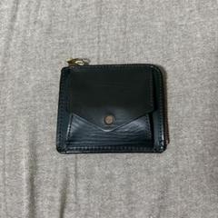 ロナ LONA  ボックスミニウォレット　本革　財布　ブラック Box mini wallet