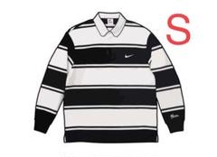 Supreme ラガーシャツ Mサイズ 青/黒 Supreme ラガーシャツ Mサイズ 青/黒 ラグビー - ウェア