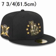新品 ドジャース ニューエラ9FIFTYキャップ 2025軍隊記念日 PC 59FIFTY オンフィールド MLB 2025 Armed Forces Day