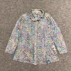 長袖シャツ トップス マルチカラー コットン 花柄 ペイズリー 070403のサムネイル