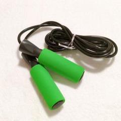 15 スピードなわとび ジップポーチ付 直径6mm×3m 大人子供 グリーン
