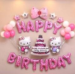 ★ハローキティ ピンク誕生日祝い飾りセット