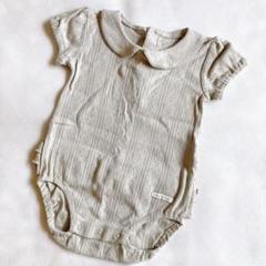 1点のみ❣️こどもビームス ロンパース グレー フリル 70〜80サイズ 女の子