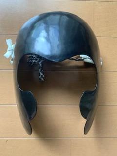 半首　甲冑　1mm厚鋼板　冷間鍛造品　漆焼付後水性漆塗装 半首甲冑1mm厚鋼板冷間鍛造品漆焼付後水性漆塗装