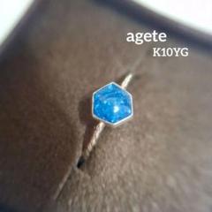 agete ターコイズ ピアス K10 Silver agete ターコイズ ピアス K10 Silver