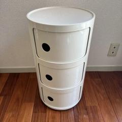 カルテルKartell社製スツール！コンポニビリ　３段タイプ！訳あり美品！ Kartell 正規代理店 カルテル 収納家具 3段 Componibili3