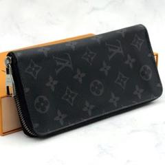 【最高級美品】ルイヴィトン ジッピー ヴェルティカル モノグラム エクリプス 黒