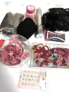 髪飾りセット(花飾り、スプレー付き)