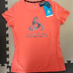 Odlo 蛍光オレンジTシャツ 新品タグ付き
