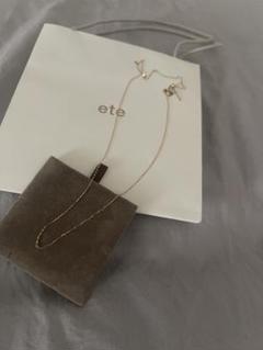【ete】K18PG ミラーカットチェーン ネックレス ❣️美品 org.jpg