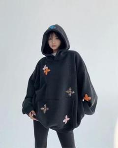 Aurora boutique】デビルフードZIPフーディー ブラック