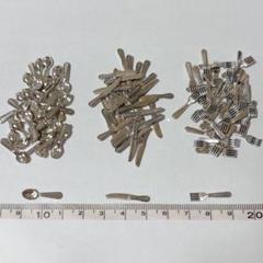 60個 カトラリー スプーン フォーク ナイフ 銀 ドールハウス ミニチュア