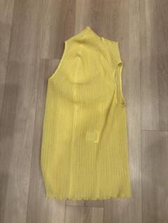 Jil Sander プリーツ　ノースリーブ　トップ　M
