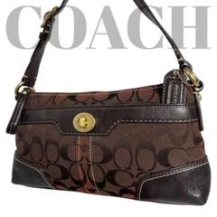 極美品✨COACH ターンロック アクセサリーポーチ グリーン 公式】COACH – コーチ | ターンロック クラッチ・カラーブロック