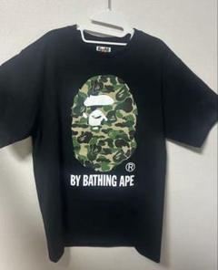 アベイシングエイプ A BATHING APE Tシャツ　迷彩　猿 サイズL