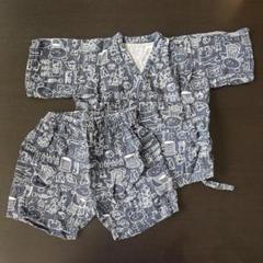 ベビー甚平 こぐまちゃん　サイズ90　ネイビー