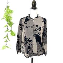glossibeaut✨レディース♡トップス シャツ ブラウス 長袖 上品（L）