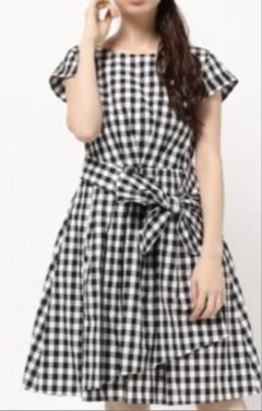 アプワイザー リッシェ ウエストシャーリングシャツワンピース ギンガムチェック 01_001.jpg?img_width=750