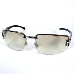 【美品】GUCCI グッチ　GG柄 ホースビット　ハーフリム　スクエアサングラス
