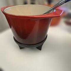 LE CREUSET チーズフォンデュ　未使用　ル・クルーゼ鍋　本日のみ値下げ Yahoo!オークション -「ルクルーゼ フォンデュ」の落札相場