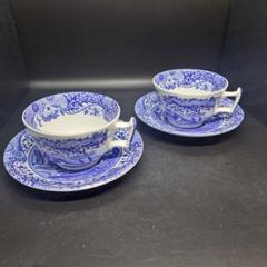 にな＊希少 新品 未使用 SPODEスポードブルーイタリア テーブルクロス 001305800100.jpg