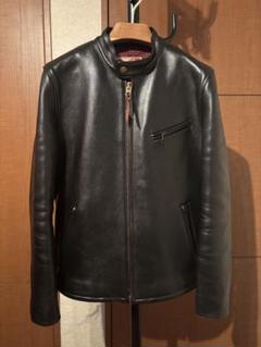 Y'2LEATHER　シングルバイカーレザージャケット　馬革　36サイズ　黒 Y'2LEATHER シングルバイカーレザージャケット 馬革 36サイズ 黒
