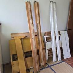 引取限定　シングル　すのこ　ベッド　2つ