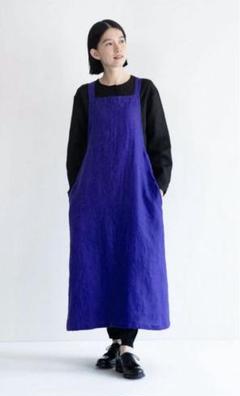 新品 fog linen work マリアエプロンドレス 黒