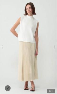 2025 セオリーリュクス Refined Pleats Pilil Skirt
