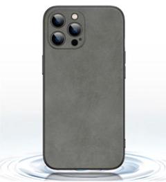 iPhone15ProMAX iPhone カバー 高級感 大人 グレー