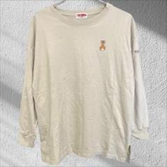 トムとジェリー 長袖 トレーナー ワンポイント 刺繍 サイドスリット ロンT