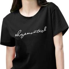 ・トップス 韓国 レディース 半袖 Tシャツ 無地 ブラック