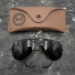 希少 ケース付 Ray Ban サングラス アウトドアーズマン ティアドロップ