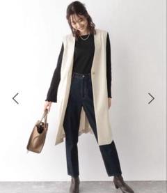 新品　タグ付き　ウツクシルエット　ジレ　 GLOBAL WORK アイボリー
