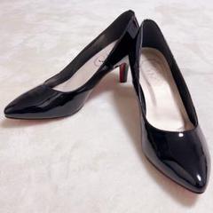 美品】DIANA ブラック レッドソールポインテッドトゥ ピンヒール パンプス 超美品☆DIANA ダイアナ パンプス レッドソール ポインテッド