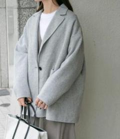 【marimamama】FORK&SPOON テーラーリバーコート グレー marimamama様専用】FORK&SPOON テーラーリバーコート グレー
