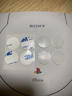 新品 PS ONE ゴム足4点セット 両面テープ 半透明タイプ！のサムネイル