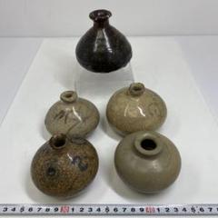 約300〜400年前　古唐津　黒高麗　高麗青磁　油壺5点　東さ7-0616② m53061766101_1.jpg?1750054805